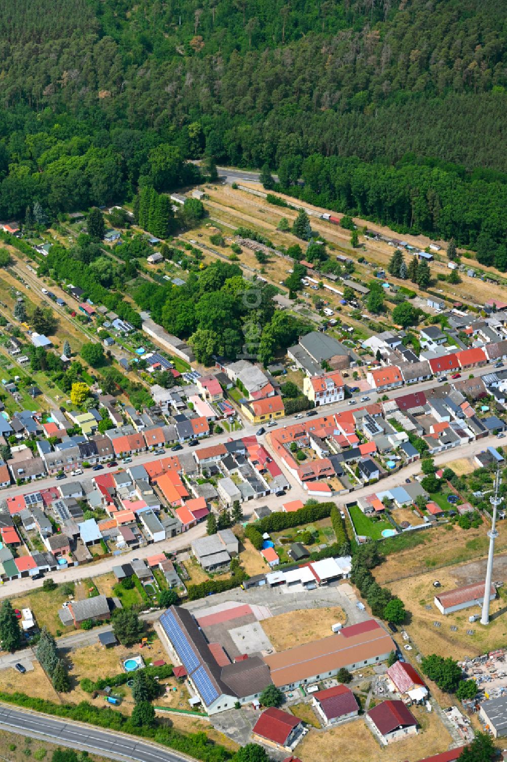 Luftbild Neu Friedrichsdorf - Dorf - Ansicht in Neu Friedrichsdorf im Bundesland Brandenburg, Deutschland