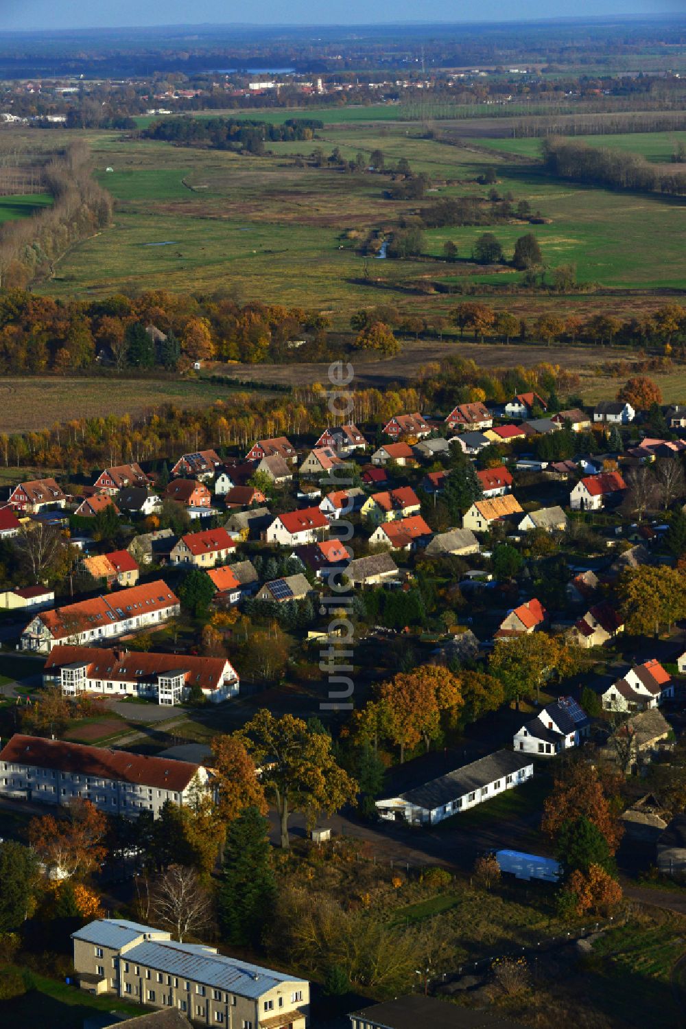 Luftbild Neuholland - Dorf - Ansicht in Neuholland im Bundesland Brandenburg, Deutschland