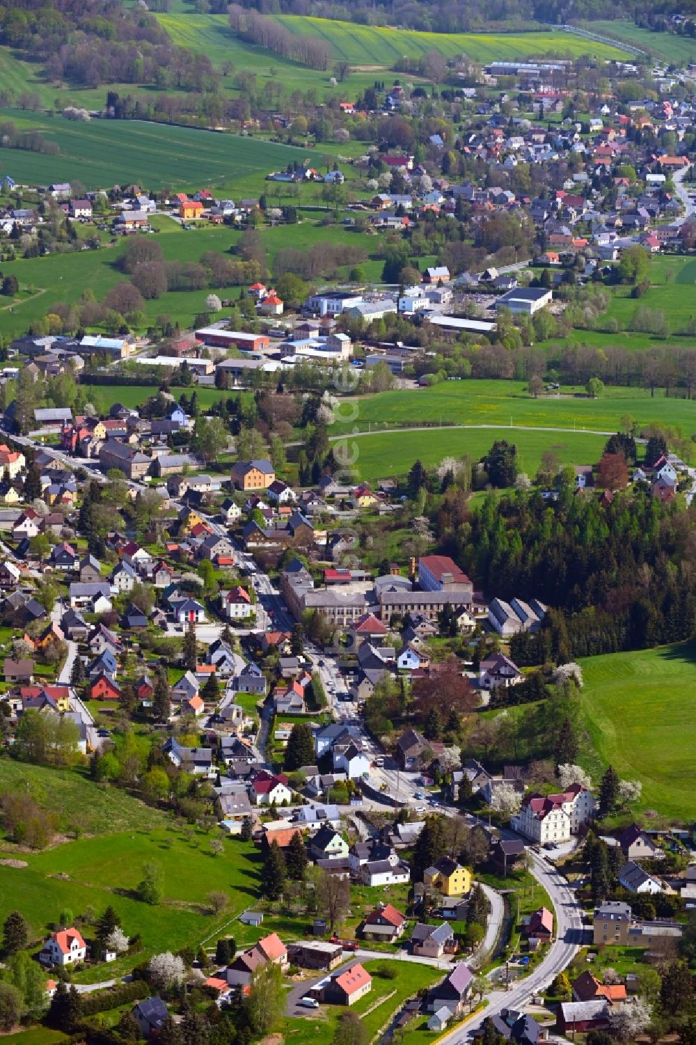 Neukirch/Lausitz von oben - Dorf - Ansicht in Neukirch/Lausitz im Bundesland Sachsen, Deutschland