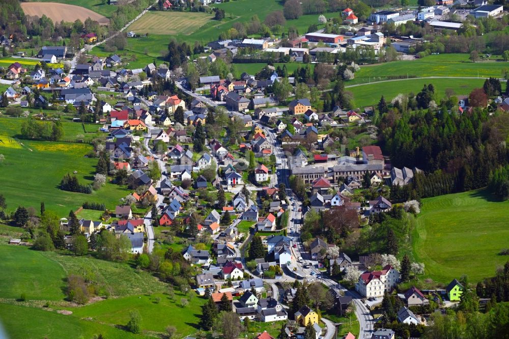 Neukirch/Lausitz aus der Vogelperspektive: Dorf - Ansicht in Neukirch/Lausitz im Bundesland Sachsen, Deutschland