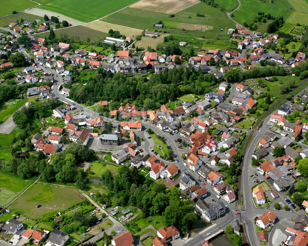 Luftbild Nieder-Ohmen - Dorf - Ansicht in Nieder-Ohmen im Bundesland Hessen, Deutschland
