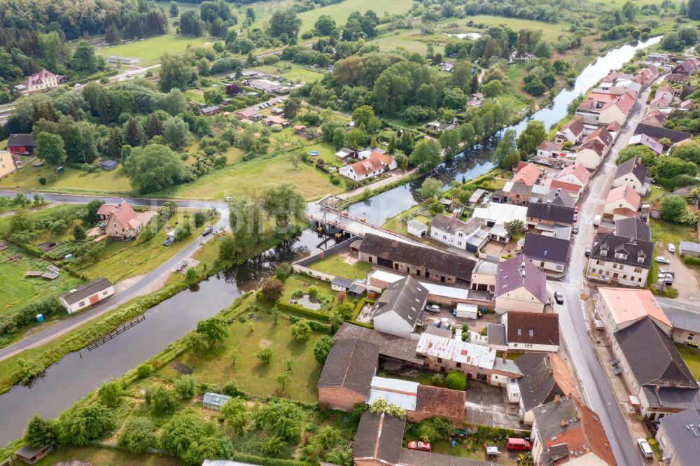 Luftbild Niederfinow - Dorf - Ansicht in Niederfinow im Bundesland Brandenburg, Deutschland