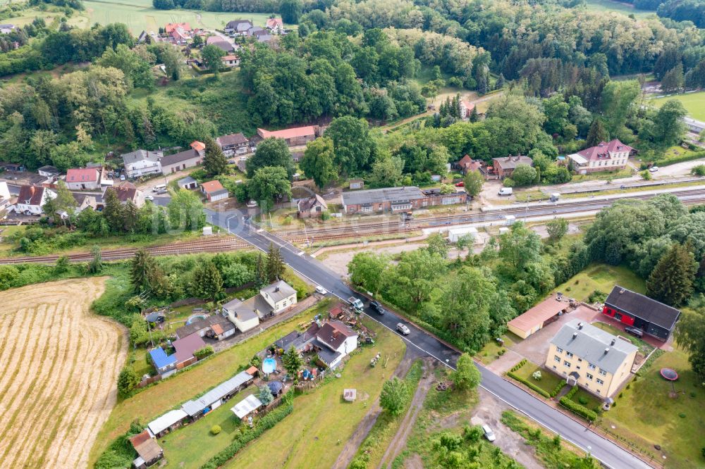 Luftaufnahme Niederfinow - Dorf - Ansicht in Niederfinow im Bundesland Brandenburg, Deutschland