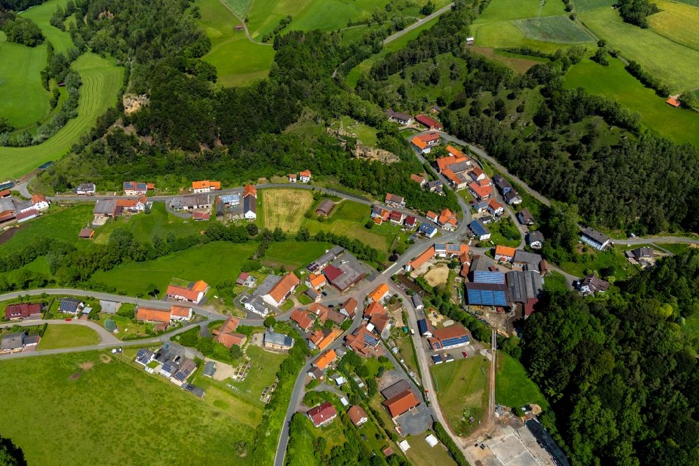 Luftaufnahme Ober-Werbe - Dorf - Ansicht in Ober-Werbe im Bundesland Hessen, Deutschland