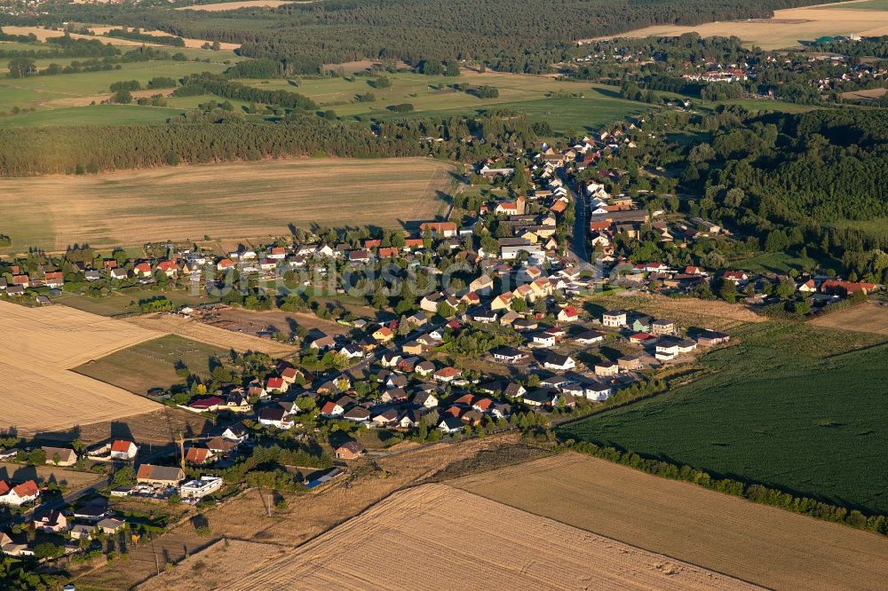 Groß Kreutz (Havel) von oben - Dorf - Ansicht im Ortsteil Götz in Groß Kreutz (Havel) im Bundesland Brandenburg, Deutschland