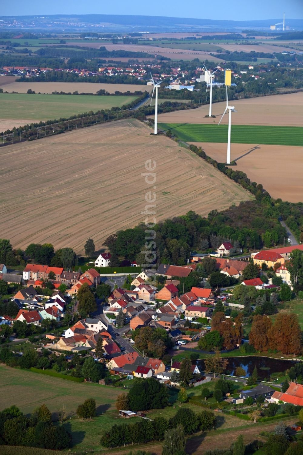 Ovelgünne aus der Vogelperspektive: Dorf - Ansicht in Ovelgünne im Bundesland Sachsen-Anhalt, Deutschland