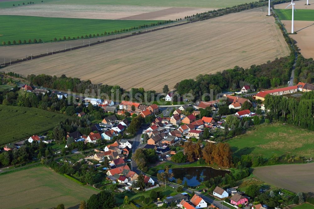 Luftaufnahme Ovelgünne - Dorf - Ansicht in Ovelgünne im Bundesland Sachsen-Anhalt, Deutschland