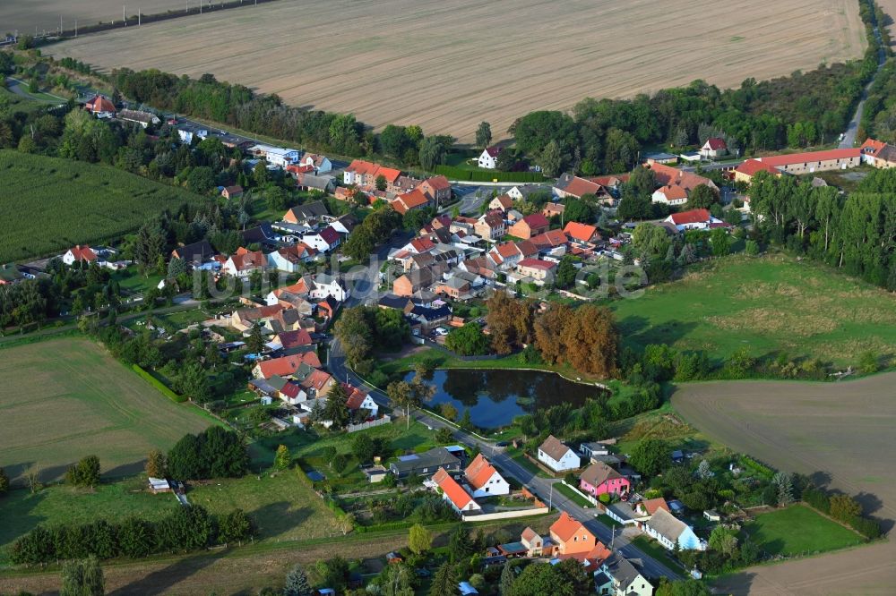 Ovelgünne von oben - Dorf - Ansicht in Ovelgünne im Bundesland Sachsen-Anhalt, Deutschland
