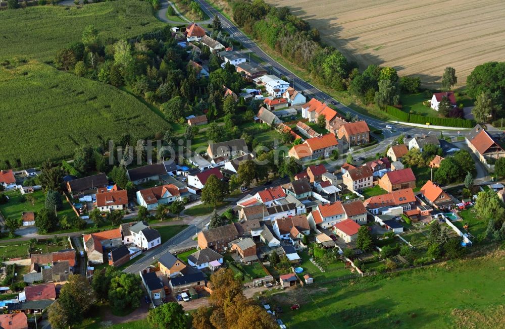 Ovelgünne aus der Vogelperspektive: Dorf - Ansicht in Ovelgünne im Bundesland Sachsen-Anhalt, Deutschland