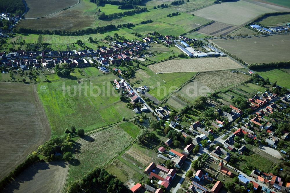 Pechüle aus der Vogelperspektive: Dorf - Ansicht in Pechüle im Bundesland Brandenburg, Deutschland