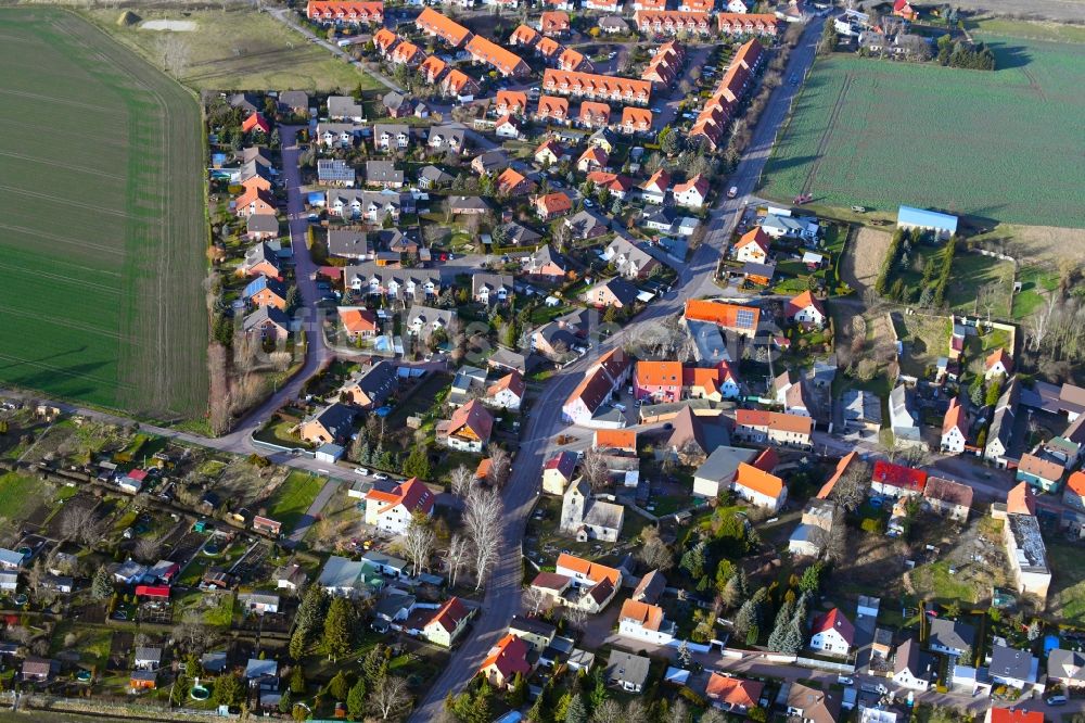 Luftaufnahme Plössnitz - Dorf - Ansicht in Plössnitz im Bundesland Sachsen-Anhalt, Deutschland