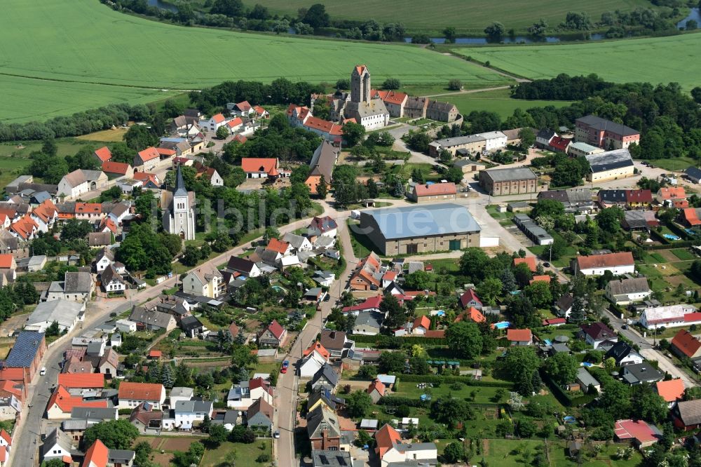 Luftbild Plötzkau - Dorf - Ansicht von Plötzkau im Bundesland Sachsen-Anhalt