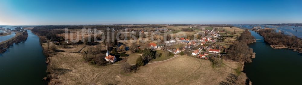 Luftbild Criewen - Dorf - Ansicht am Rande von Feldern in Criewen im Bundesland Brandenburg, Deutschland