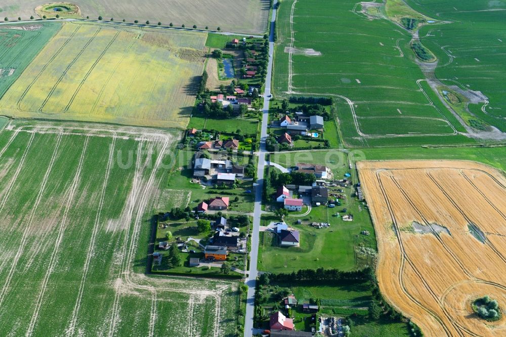 Luftaufnahme Sommersdorf - Dorf - Ansicht am Rande von Feldern in Sommersdorf im Bundesland Mecklenburg-Vorpommern, Deutschland