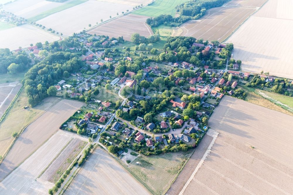Luftbild Natendorf - Dorf - Ansicht am Rande von landwirtschaftlichen Feldern in Natendorf im Bundesland Niedersachsen, Deutschland