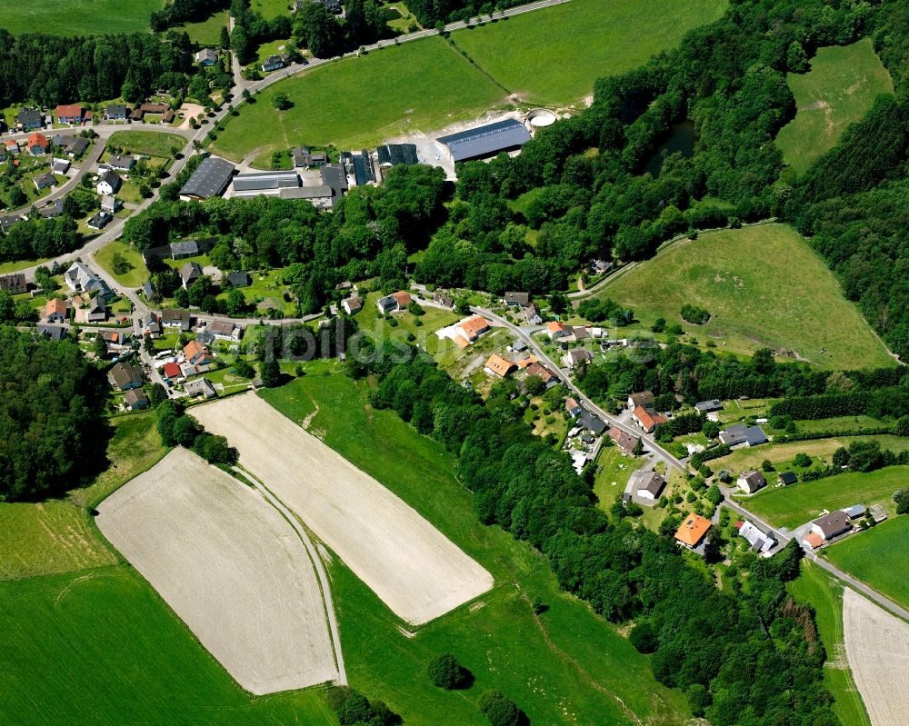 Luftbild Abentheuer - Dorf - Ansicht am Rande Waldgebieten in Abentheuer im Bundesland Rheinland-Pfalz, Deutschland