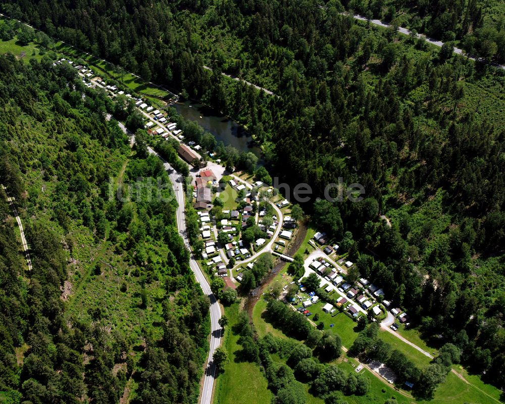 Luftbild Altensteig - Dorf - Ansicht am Rande von Waldgebieten in Altensteig im Bundesland Baden-Württemberg, Deutschland