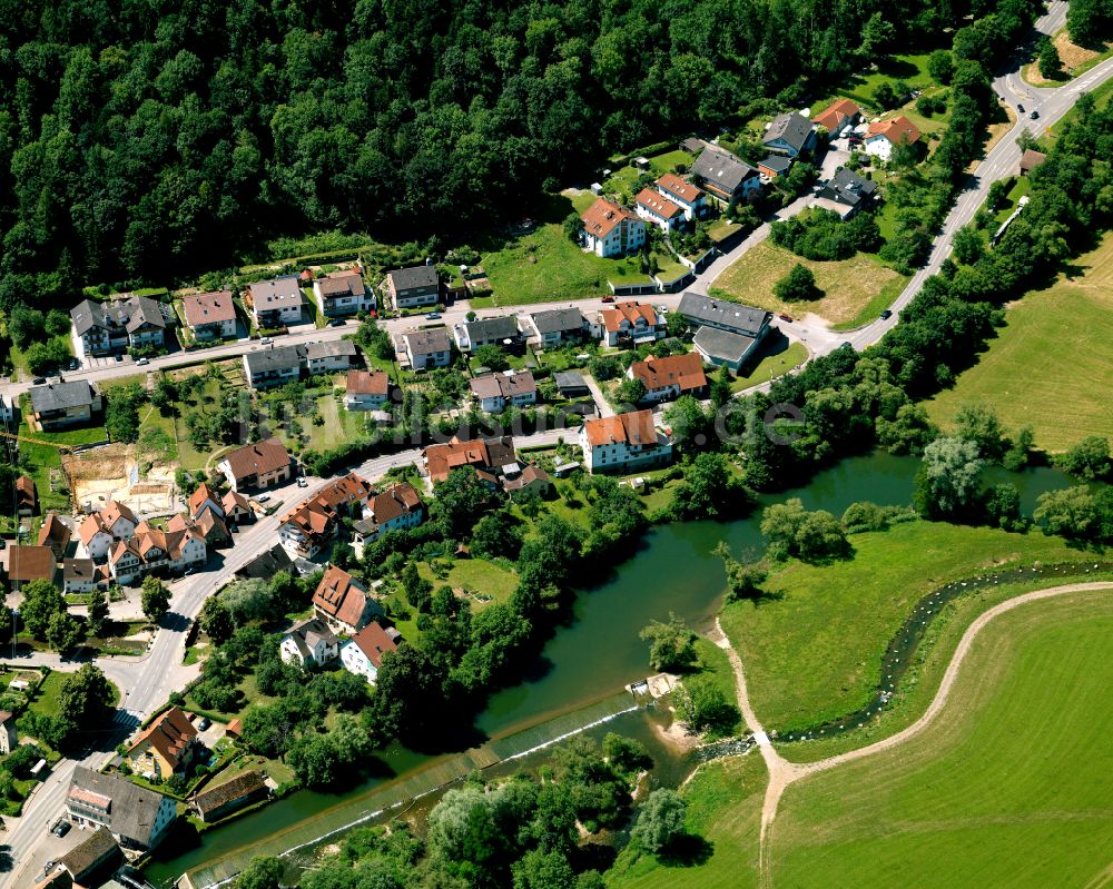 Luftbild Bad Niedernau - Dorf - Ansicht am Rande von Waldgebieten in Bad Niedernau im Bundesland Baden-Württemberg, Deutschland