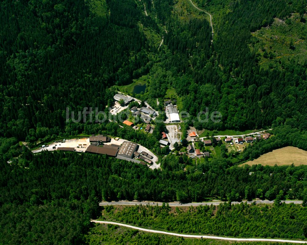 Luftbild Bad Wildbad - Dorf - Ansicht am Rande von Waldgebieten in Bad Wildbad im Bundesland Baden-Württemberg, Deutschland