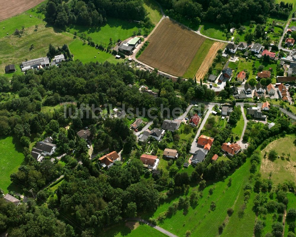 Luftbild Beuern - Dorf - Ansicht am Rande Waldgebieten in Beuern im Bundesland Hessen, Deutschland