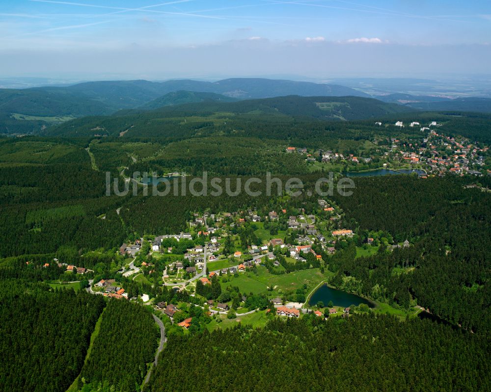 Luftbild Bockswiese - Dorf - Ansicht am Rande von Waldgebieten in Bockswiese im Bundesland Niedersachsen, Deutschland