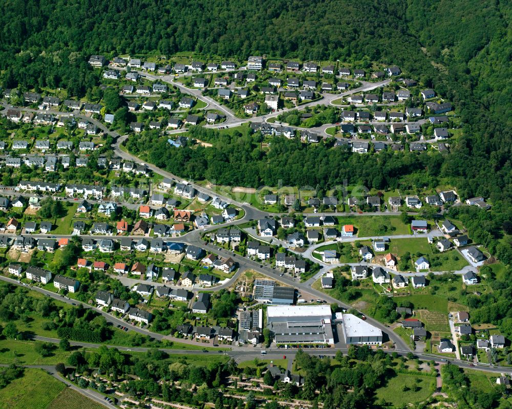 Buchenau aus der Vogelperspektive: Dorf - Ansicht am Rande von Waldgebieten in Buchenau im Bundesland Rheinland-Pfalz, Deutschland