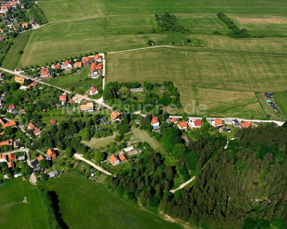 Luftbild Darlingerode - Dorf - Ansicht am Rande von Waldgebieten in Darlingerode im Bundesland Sachsen-Anhalt, Deutschland