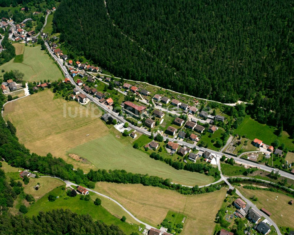 Luftbild Enzklösterle - Dorf - Ansicht am Rande von Waldgebieten in Enzklösterle im Bundesland Baden-Württemberg, Deutschland