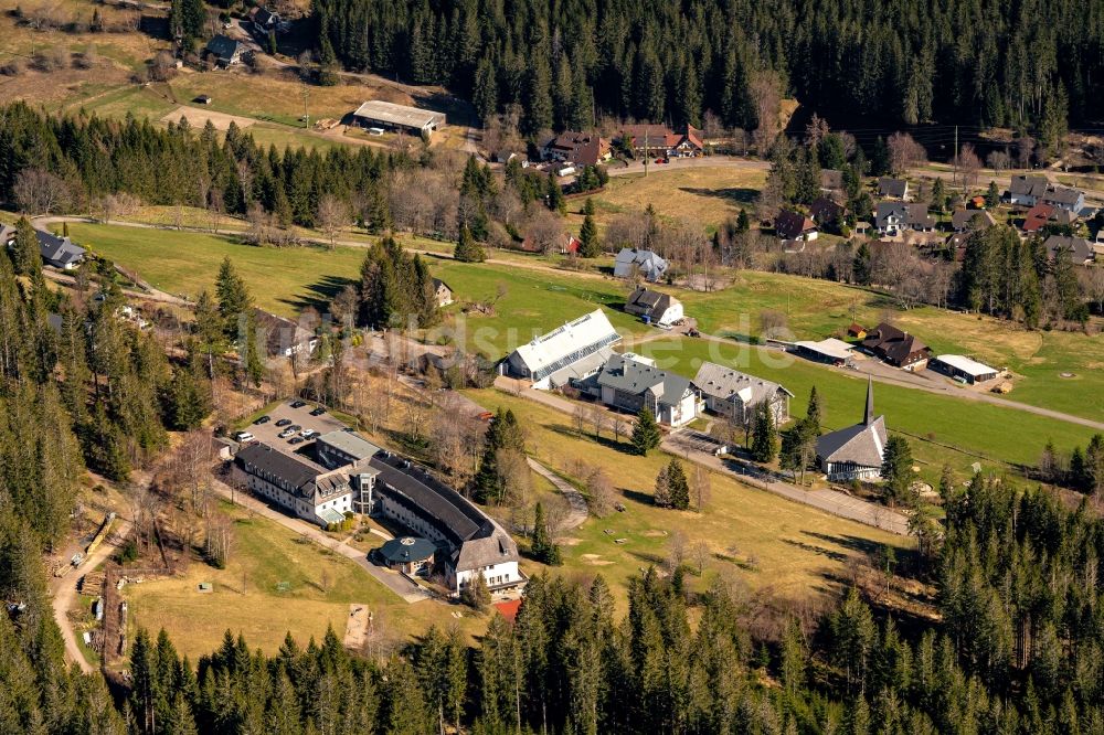 Luftaufnahme Feldberg (Schwarzwald) - Dorf - Ansicht am Rande Waldgebieten Falkau in Feldberg (Schwarzwald) im Bundesland Baden-Württemberg, Deutschland