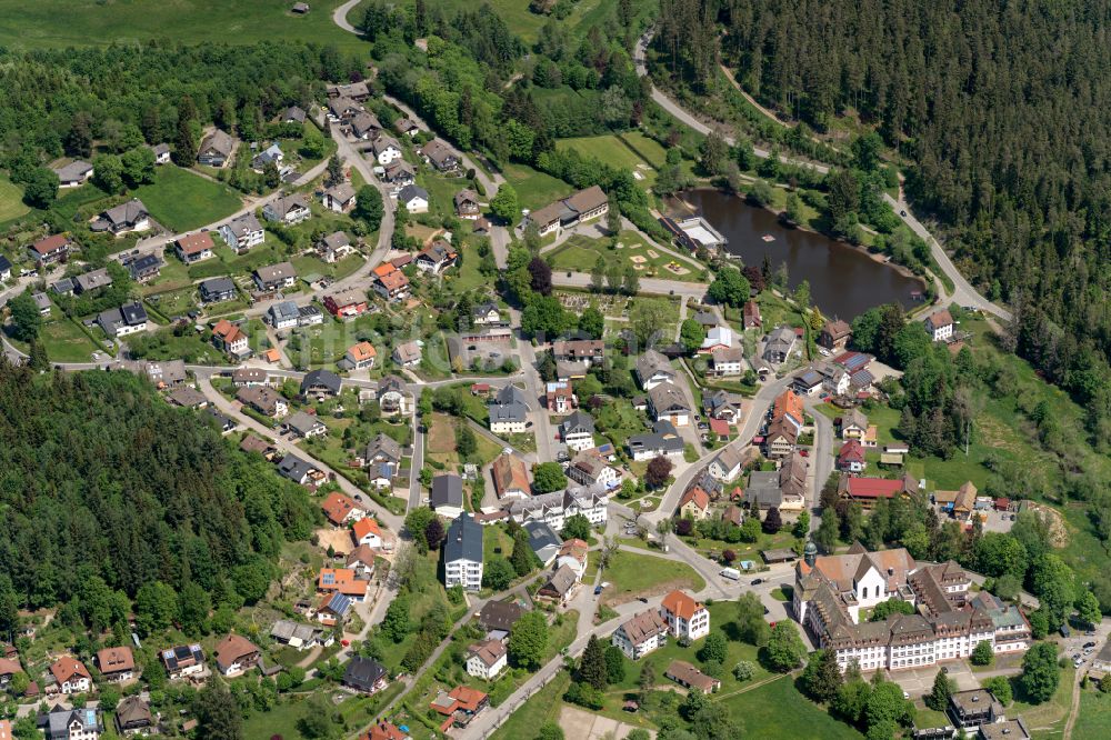 Luftbild Friedenweiler - Dorf - Ansicht am Rande Waldgebieten in Friedenweiler im Bundesland Baden-Württemberg, Deutschland