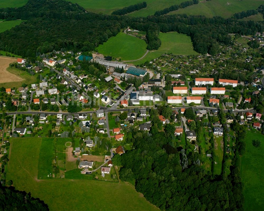 Luftbild Lichtenwalde - Dorf - Ansicht am Rande Waldgebieten in Lichtenwalde im Bundesland Sachsen, Deutschland
