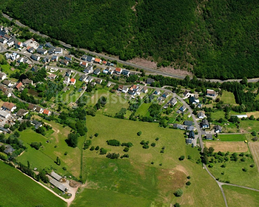 Mittelreidenbach aus der Vogelperspektive: Dorf - Ansicht am Rande Waldgebieten in Mittelreidenbach im Bundesland Rheinland-Pfalz, Deutschland