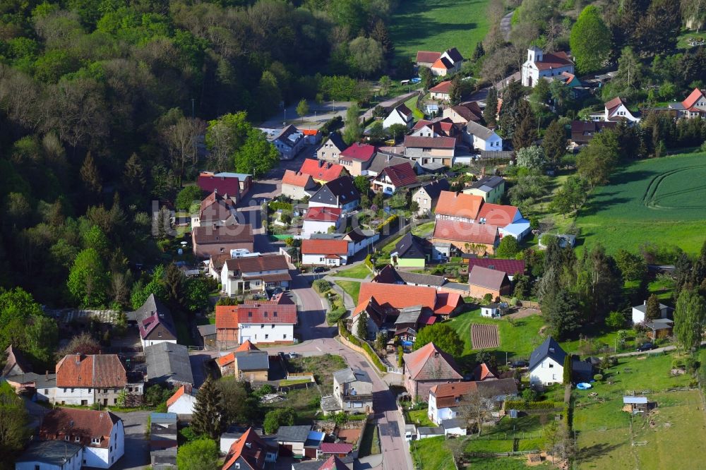 Luftaufnahme Möllendorf - Dorf - Ansicht am Rande Waldgebieten in Möllendorf im Bundesland Sachsen-Anhalt, Deutschland