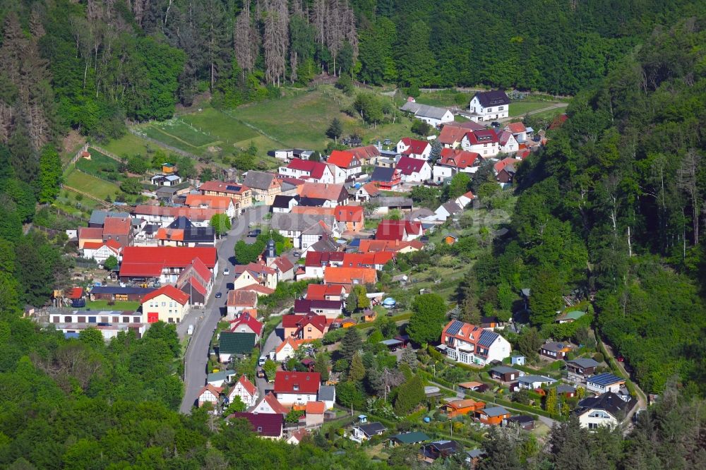 Luftbild Morungen - Dorf - Ansicht am Rande von Waldgebieten in Morungen im Bundesland Sachsen-Anhalt, Deutschland