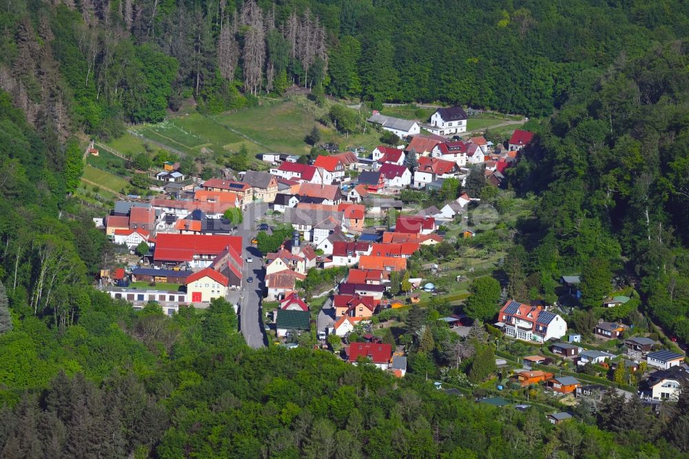 Luftbild Morungen - Dorf - Ansicht am Rande Waldgebieten in Morungen im Bundesland Sachsen-Anhalt, Deutschland