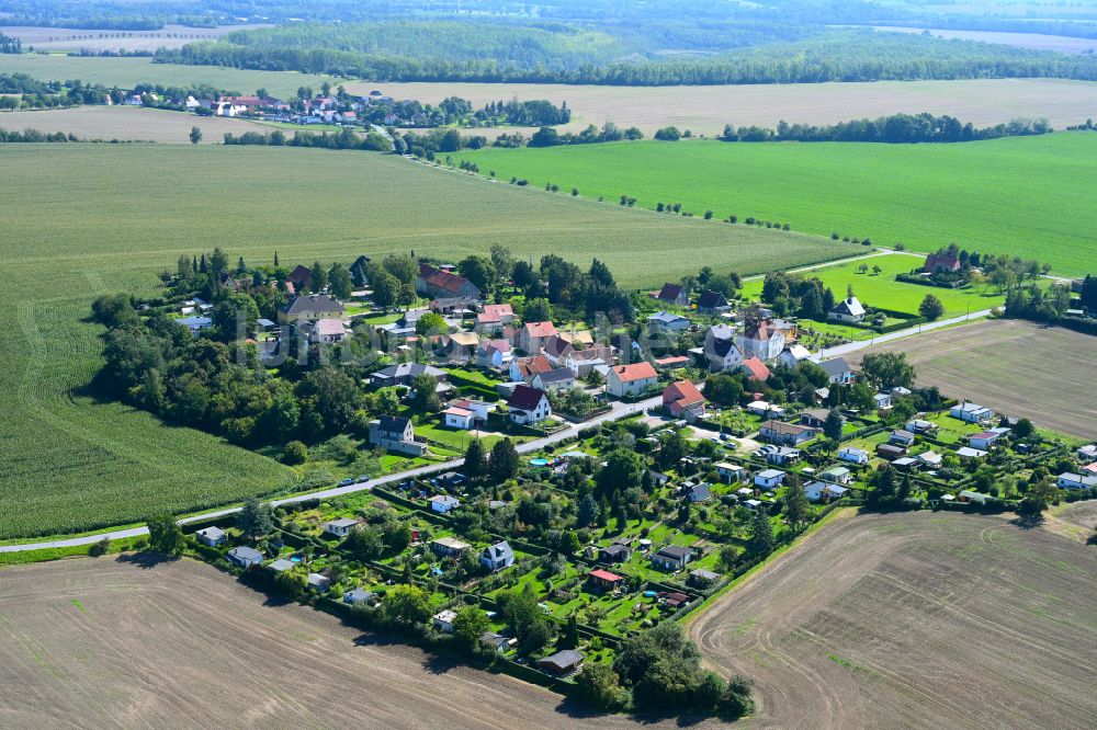 Luftbild Neupoderschau - Dorf - Ansicht am Rande von Waldgebieten in Neupoderschau im Bundesland Sachsen-Anhalt, Deutschland