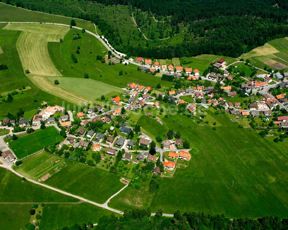 Neusatz aus der Vogelperspektive: Dorf - Ansicht am Rande von Waldgebieten in Neusatz im Bundesland Baden-Württemberg, Deutschland