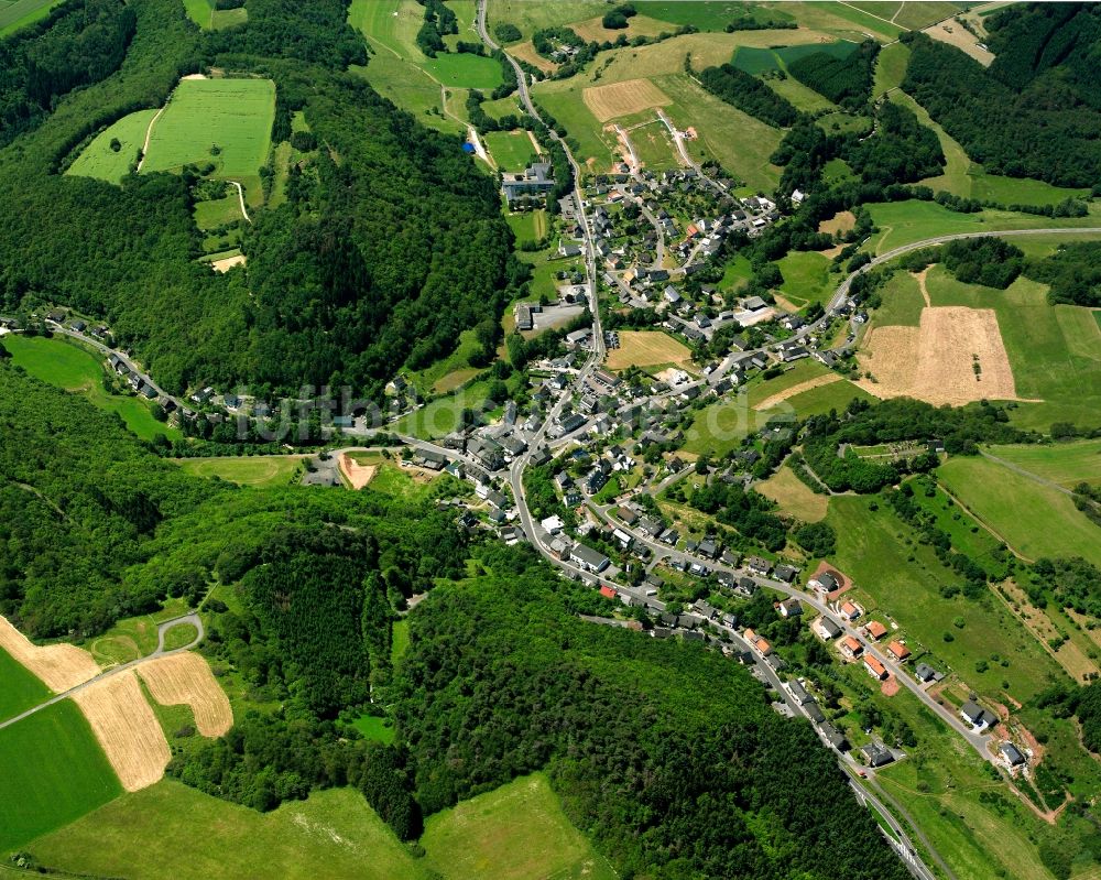 Luftbild Niederbrombach - Dorf - Ansicht am Rande Waldgebieten in Niederbrombach im Bundesland Rheinland-Pfalz, Deutschland