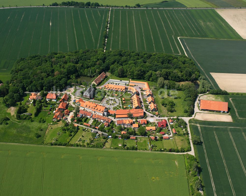 Luftbild Ohlhof - Dorf - Ansicht am Rande von Waldgebieten in Ohlhof im Bundesland Niedersachsen, Deutschland