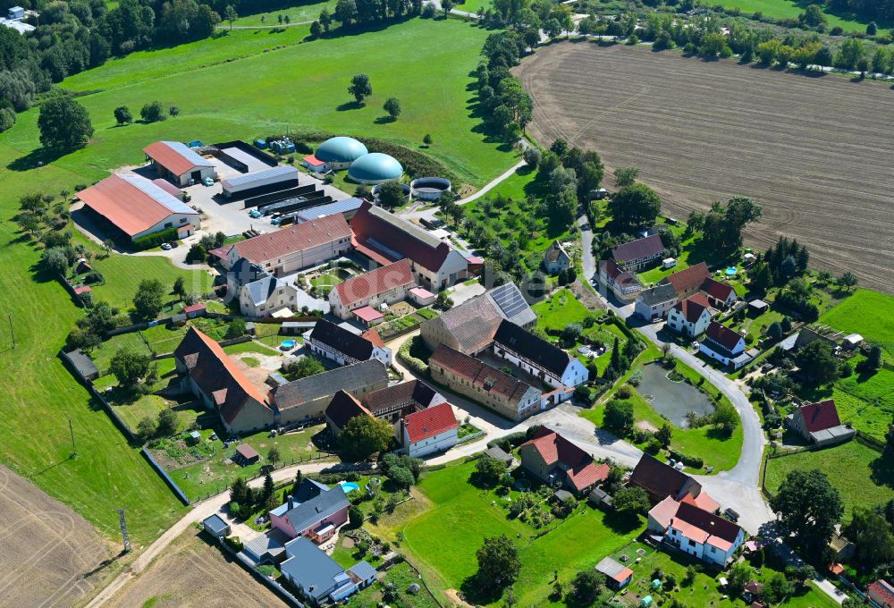 Luftbild Pöhla - Dorf - Ansicht am Rande von Waldgebieten in Pöhla im Bundesland Thüringen, Deutschland
