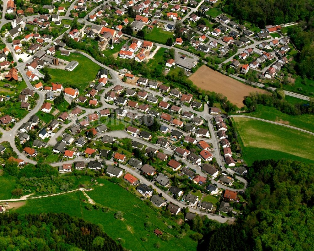 Reichenbach aus der Vogelperspektive: Dorf - Ansicht am Rande Waldgebieten in Reichenbach im Bundesland Baden-Württemberg, Deutschland