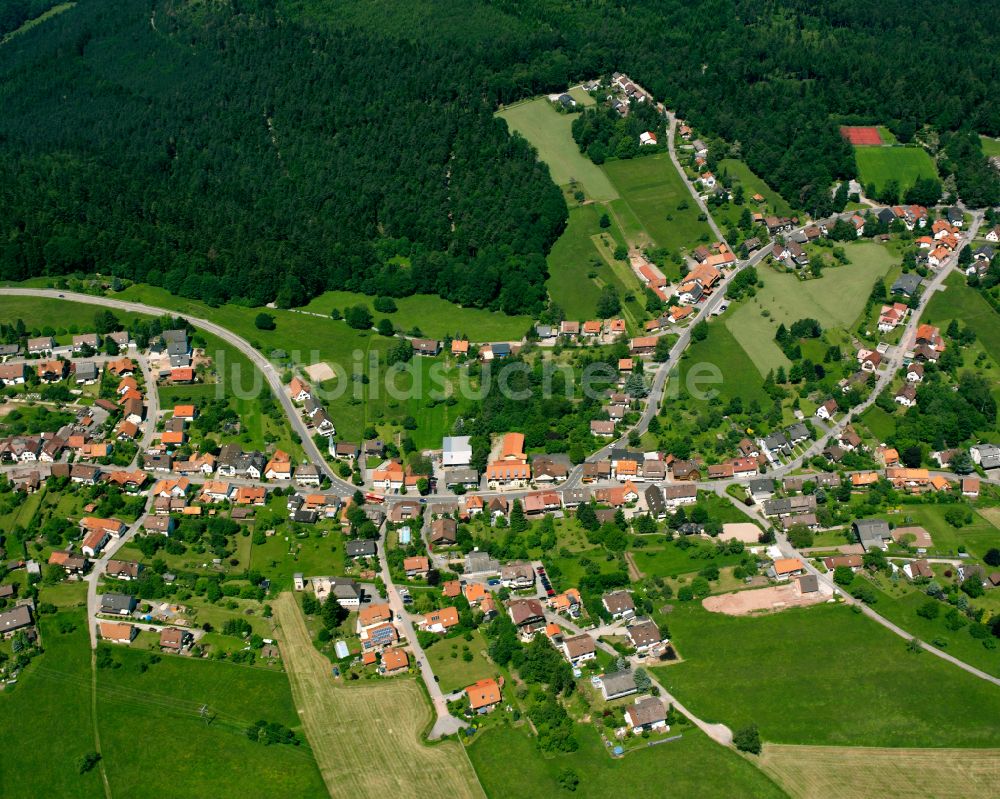 Luftaufnahme Rotensol - Dorf - Ansicht am Rande von Waldgebieten in Rotensol im Bundesland Baden-Württemberg, Deutschland