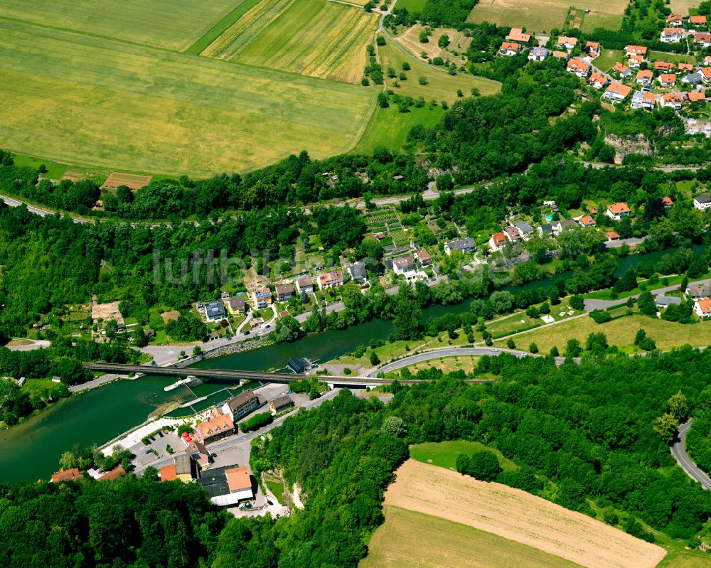Luftbild Rottenburg am Neckar - Dorf - Ansicht am Rande von Waldgebieten in Rottenburg am Neckar im Bundesland Baden-Württemberg, Deutschland
