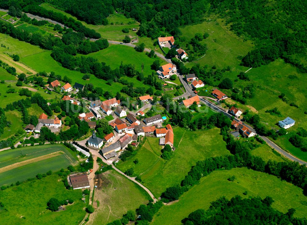 Luftbild Rudolphskirchen - Dorf - Ansicht am Rande von Waldgebieten in Rudolphskirchen im Bundesland Rheinland-Pfalz, Deutschland