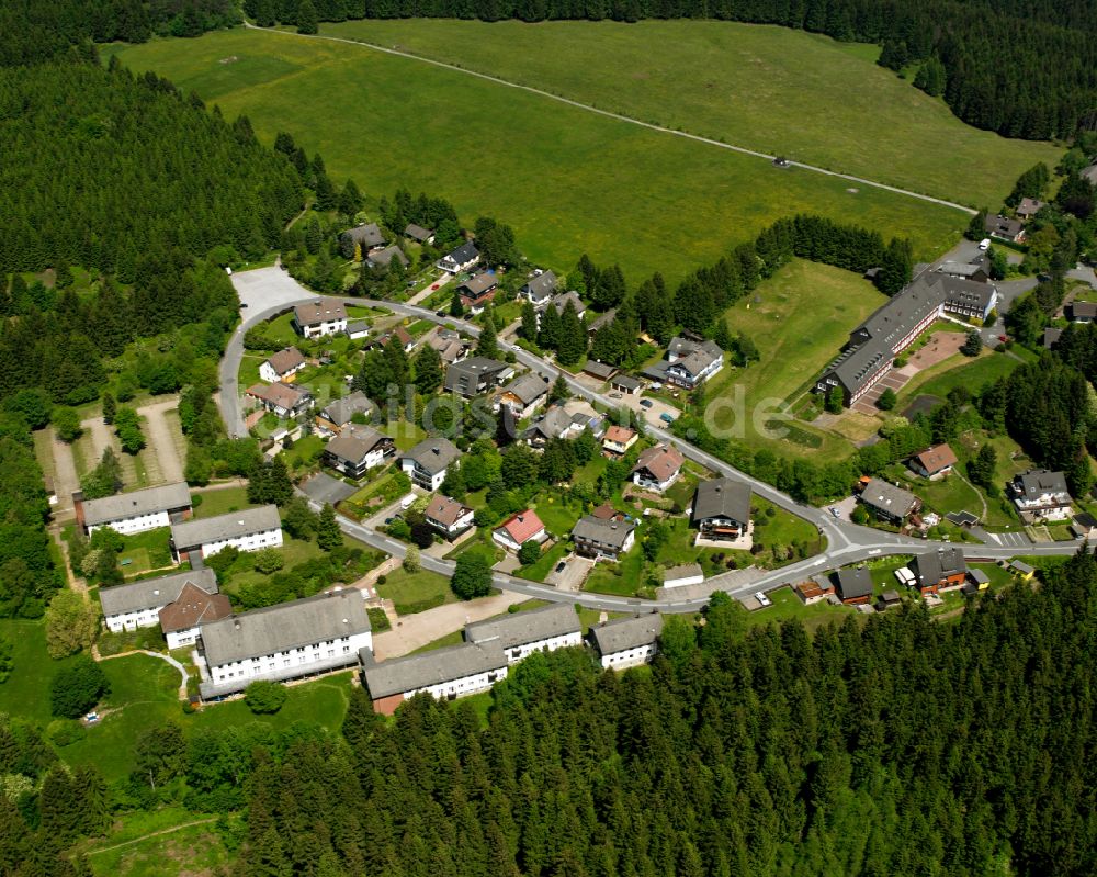 Luftbild Schulenberg im Oberharz - Dorf - Ansicht am Rande von Waldgebieten in Schulenberg im Oberharz im Bundesland Niedersachsen, Deutschland