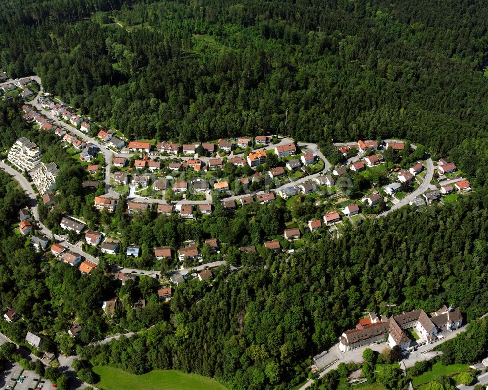Luftbild Sigmaringen - Dorf - Ansicht am Rande Waldgebieten in Sigmaringen im Bundesland Baden-Württemberg, Deutschland