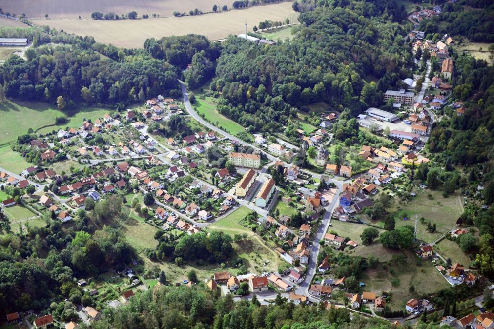 Sülzhayn von oben - Dorf - Ansicht am Rande Waldgebieten in Sülzhayn im Bundesland Thüringen, Deutschland