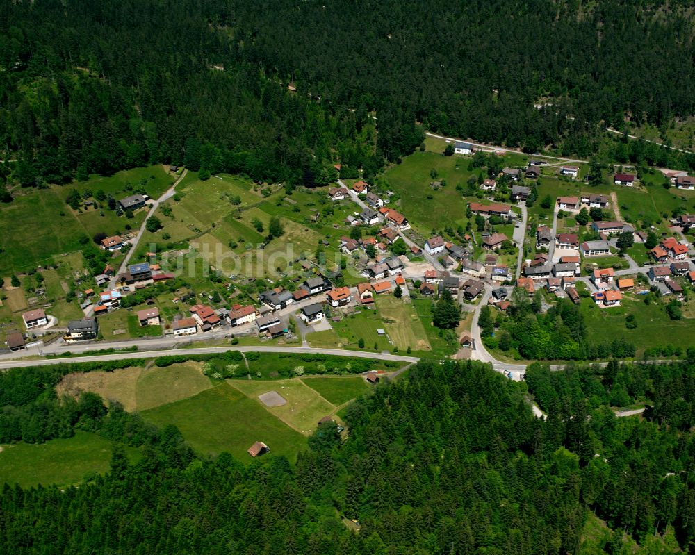 Luftaufnahme Sprollenhaus - Dorf - Ansicht am Rande von Waldgebieten in Sprollenhaus im Bundesland Baden-Württemberg, Deutschland