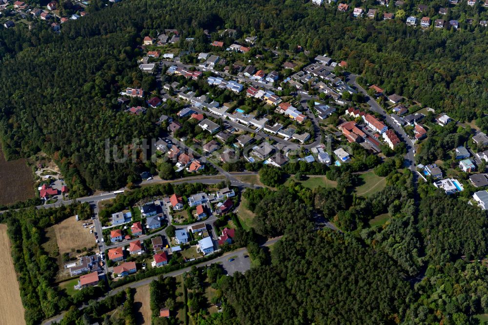 Luftbild Steinbachtal - Dorf - Ansicht am Rande von Waldgebieten in Steinbachtal im Bundesland Bayern, Deutschland