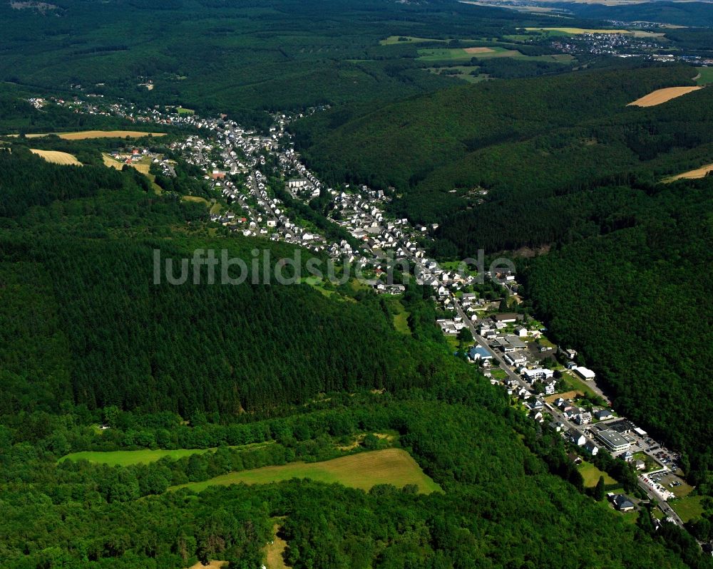 Luftbild Tiefenstein - Dorf - Ansicht am Rande Waldgebieten in Tiefenstein im Bundesland Rheinland-Pfalz, Deutschland